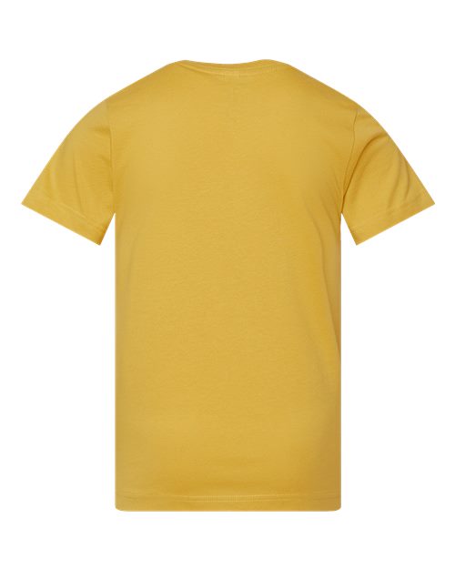 Youth Fine Jersey Tee - Mustard Back