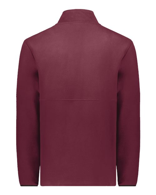 Unisex Eco Revive™ Polar Fleece Quarter-Zip Pullover - Maroon Back