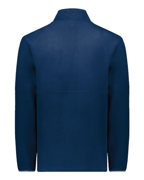 Unisex Eco Revive™ Polar Fleece Quarter-Zip Pullover - Navy Back