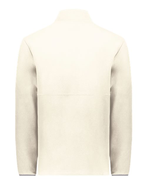 Unisex Eco Revive™ Polar Fleece Quarter-Zip Pullover - Oyster Back