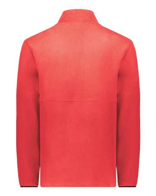 Unisex Eco Revive™ Polar Fleece Quarter-Zip Pullover - Scarlet Back