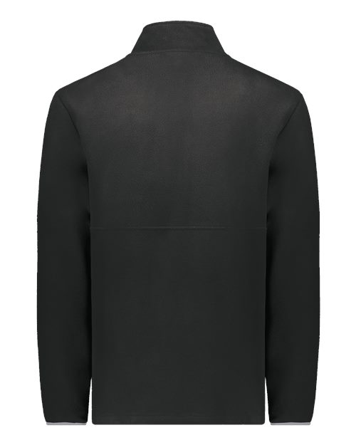 Youth Eco Revive™ Polar Fleece Quarter-Zip Pullover - Black Back