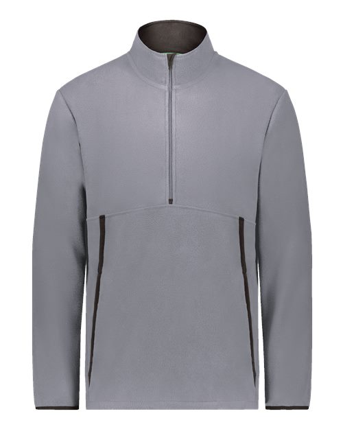 Youth Eco Revive™ Polar Fleece Quarter-Zip Pullover - Graphite Front