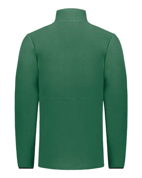 Women's Eco Revive™ Polar Fleece Quarter-Zip Pullover - Dark Green Back