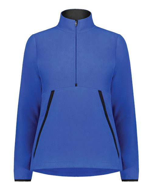 Women's Eco Revive™ Polar Fleece Quarter-Zip Pullover - Royal Front