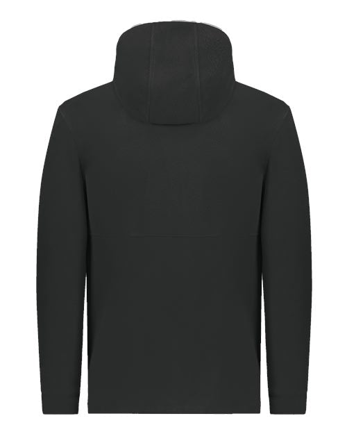 Unisex Eco Revive™ Polar Fleece Hooded Full-Zip Jacket - Black Back