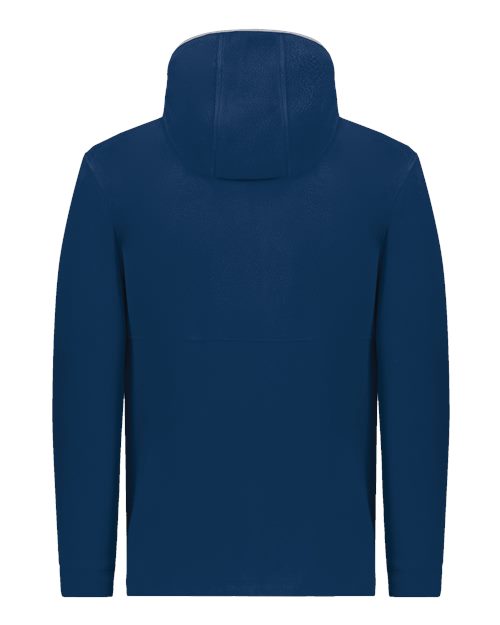 Unisex Eco Revive™ Polar Fleece Hooded Full-Zip Jacket - Navy Back