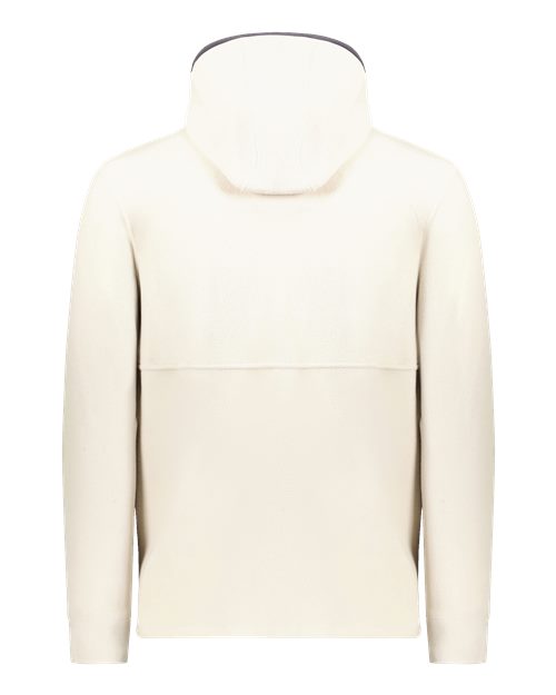 Unisex Eco Revive™ Polar Fleece Hooded Full-Zip Jacket - Oyster Back