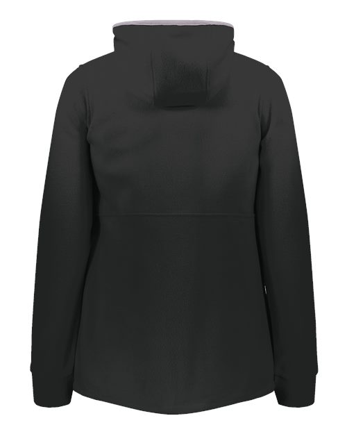 Women's Eco Revive™ Polar Fleece Hooded Full-Zip Jacket - Black Back