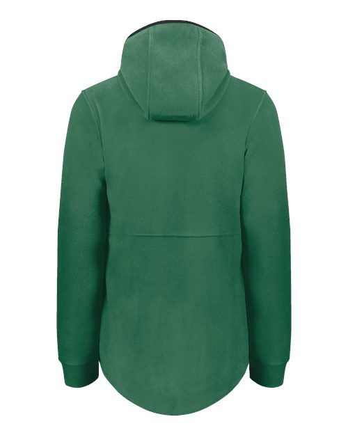 Women's Eco Revive™ Polar Fleece Hooded Full-Zip Jacket - Dark Green Back