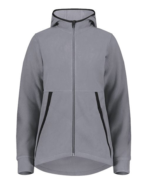 Women's Eco Revive™ Polar Fleece Hooded Full-Zip Jacket - Graphite Front
