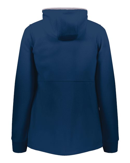 Women's Eco Revive™ Polar Fleece Hooded Full-Zip Jacket - Navy Back