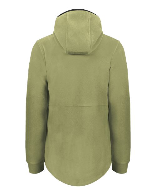 Women's Eco Revive™ Polar Fleece Hooded Full-Zip Jacket - Olive Back