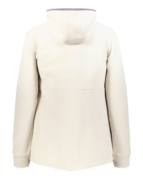 Women's Eco Revive™ Polar Fleece Hooded Full-Zip Jacket - Oyster Back