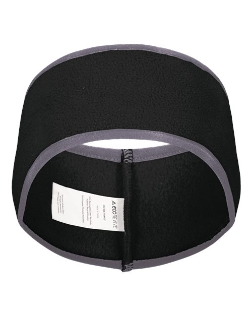 Eco Revive™ Polar Fleece Headband - Black Front