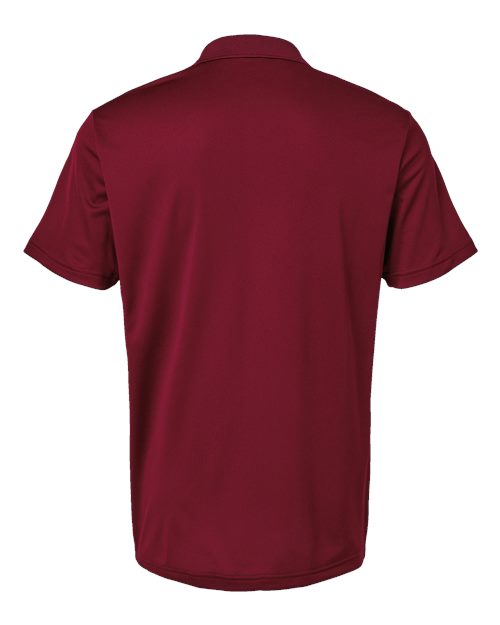 Men's Performance Piqué Polo - Collegiate Burgundy Back
