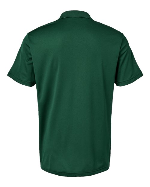 Men's Performance Piqué Polo - Collegiate Green Back