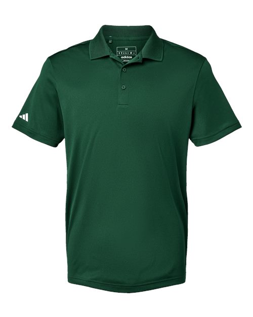 Men's Performance Piqué Polo - Collegiate Green Front
