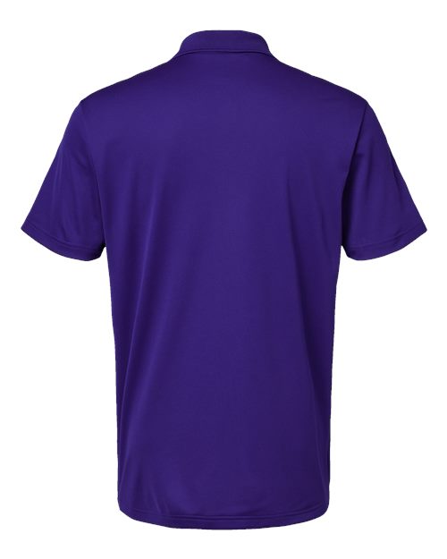 Men's Performance Piqué Polo - Collegiate Purple Back