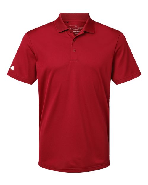 Men's Performance Piqué Polo - Power Red Front