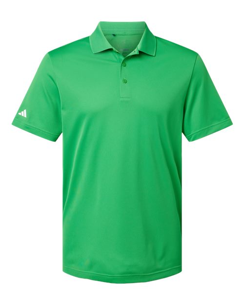 Men's Performance Piqué Polo - Vivid Green Front