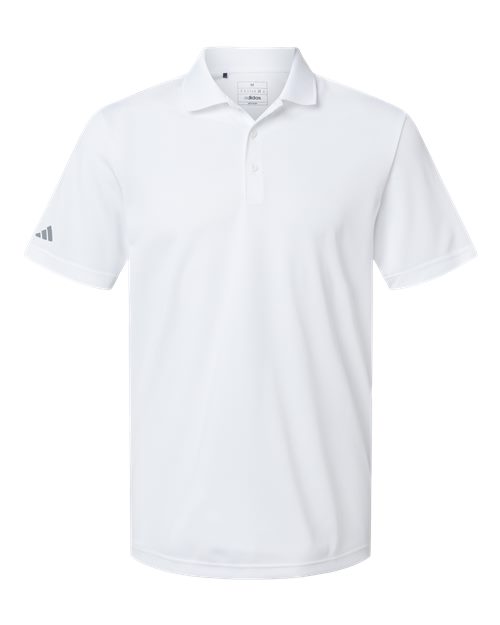 Men's Performance Piqué Polo - White Front