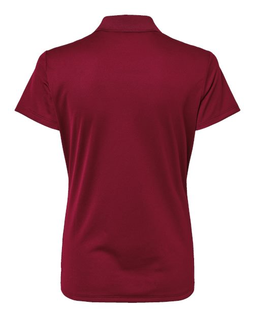 Women's Performance Piqué Polo - Collegiate Burgundy Back