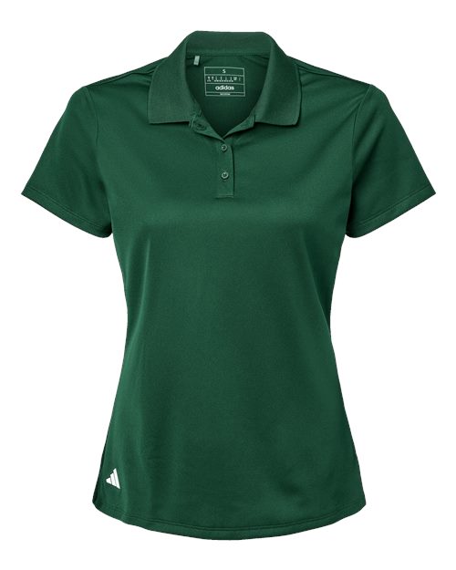 Women's Performance Piqué Polo - Collegiate Green Front