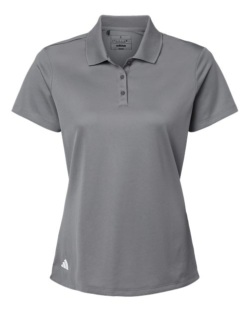 Women's Performance Piqué Polo - Grey Three Front
