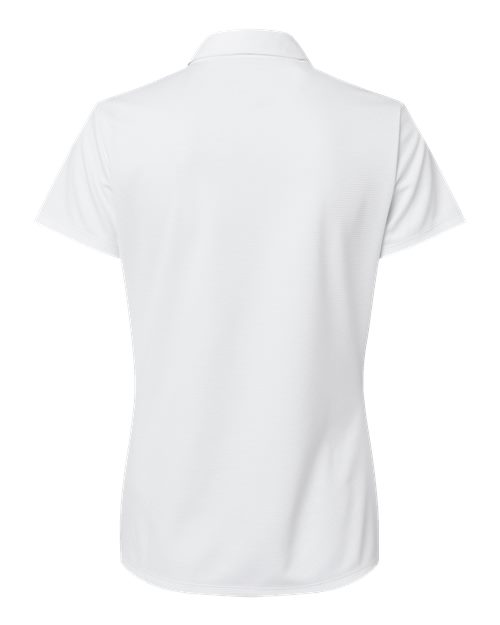 Women's Micro Piqué Polo - White Back