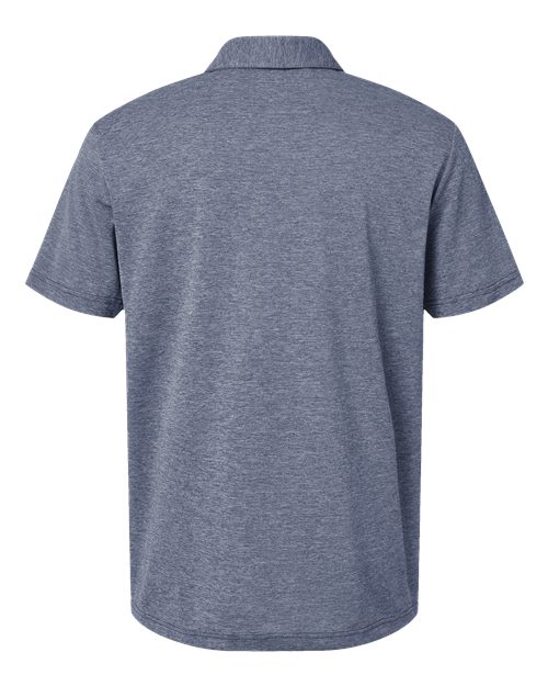 Men's Heathered Polo - Collegiate Navy Melange Back