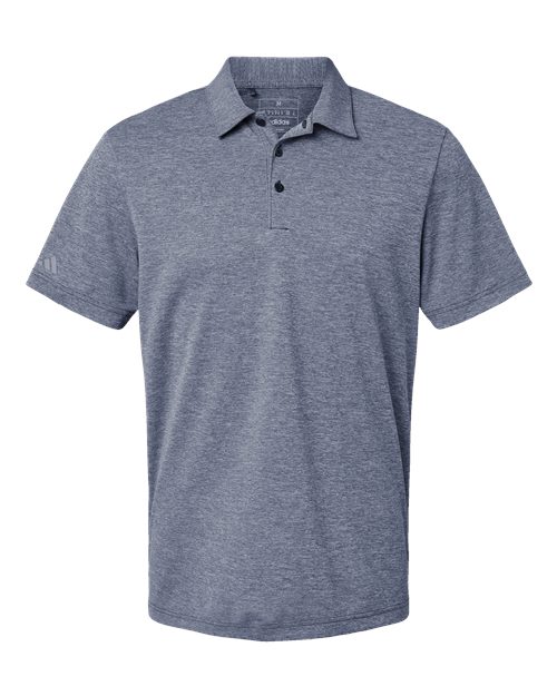 Men's Heathered Polo - Collegiate Navy Melange Front