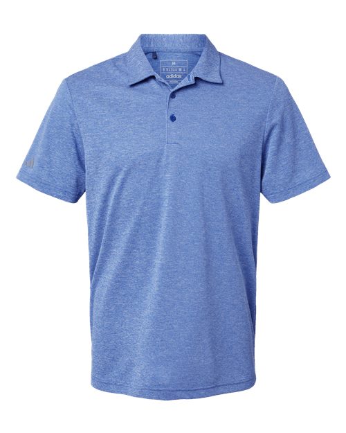 Men's Heathered Polo - Collegiate Royal Melange Front