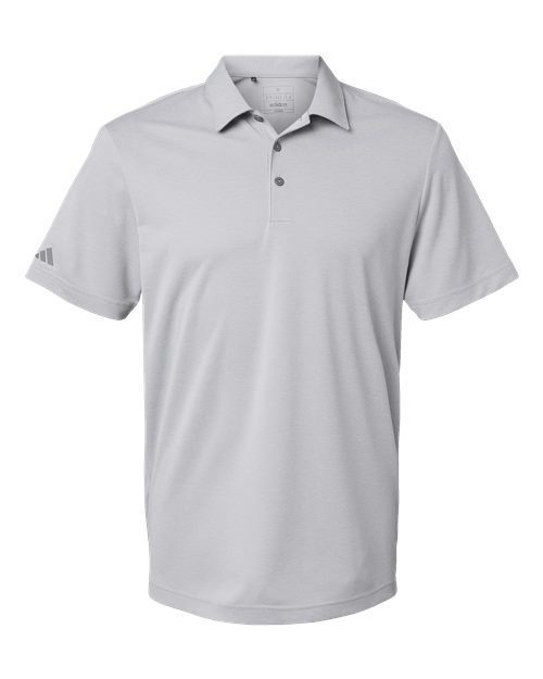 Men's Heathered Polo - Grey Two Melange Front