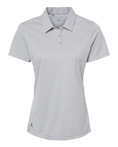 Women's Heathered Polo - Grey Two Melange Front