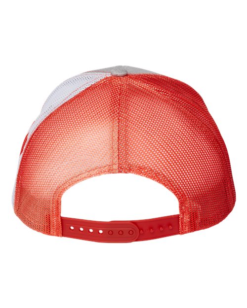 Printed Mesh Trucker Cap - Heather Grey/ Canada Flag Back