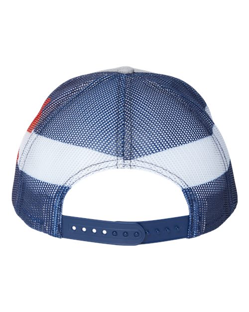 Printed Mesh Trucker Cap - Heather Grey/ Colorado Flag Back
