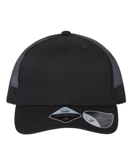 Sustainable Trucker Cap - Black/ Black Front
