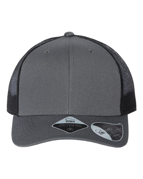 Sustainable Trucker Cap - Dark Grey/ Black Front