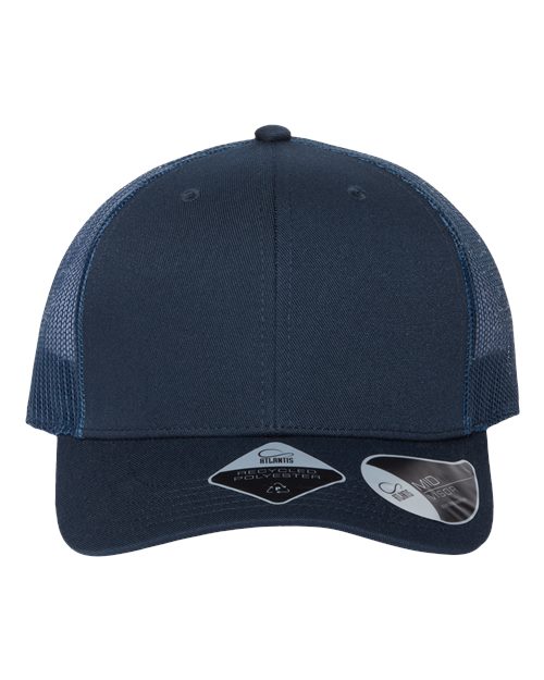 Sustainable Trucker Cap - Navy/ Navy Front