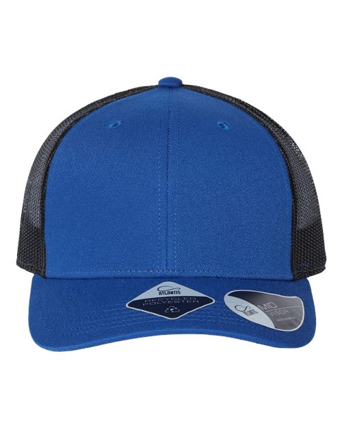 Sustainable Trucker Cap - Royal/ Black Front