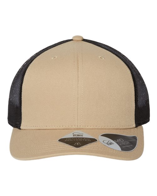 Sustainable Trucker Cap - Khaki/ Black Front