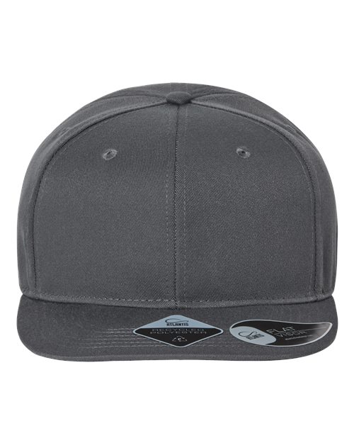 Sustainable Flat Bill Cap - Dark Grey Front