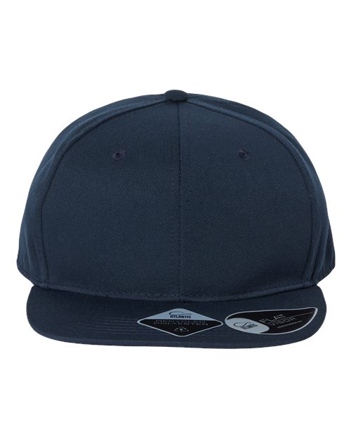 Sustainable Flat Bill Cap - Navy Front
