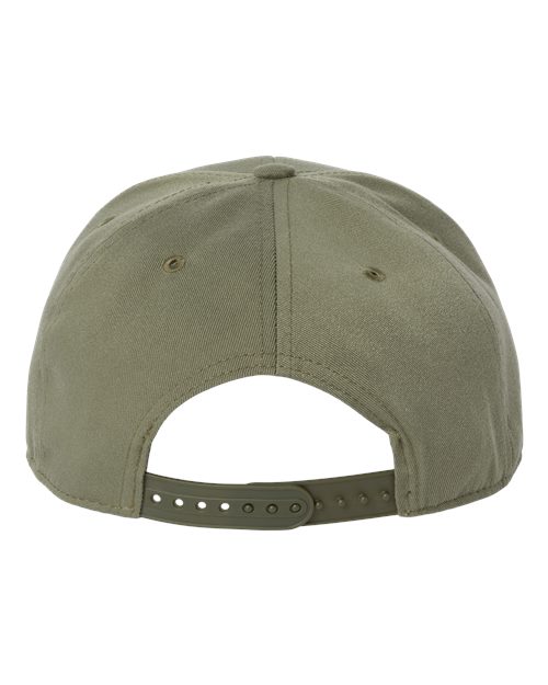 Sustainable Flat Bill Cap - Olive Back
