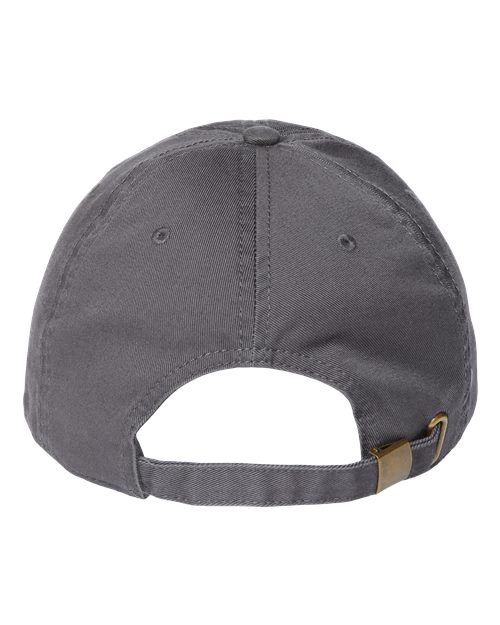 Sustainable Dad Hat - Dark Grey Back