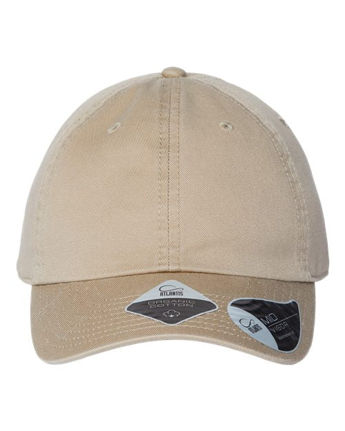 Atlantis Headwear Sustainable Dad Hat - Khaki Front