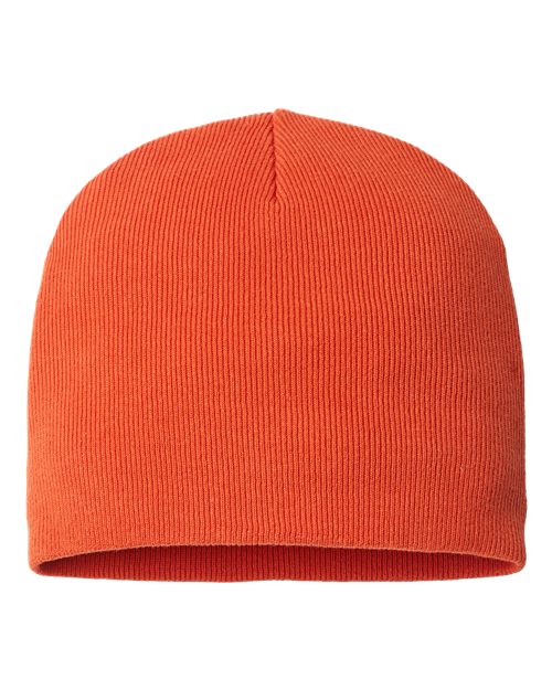 Sustainable Beanie - Orange Back