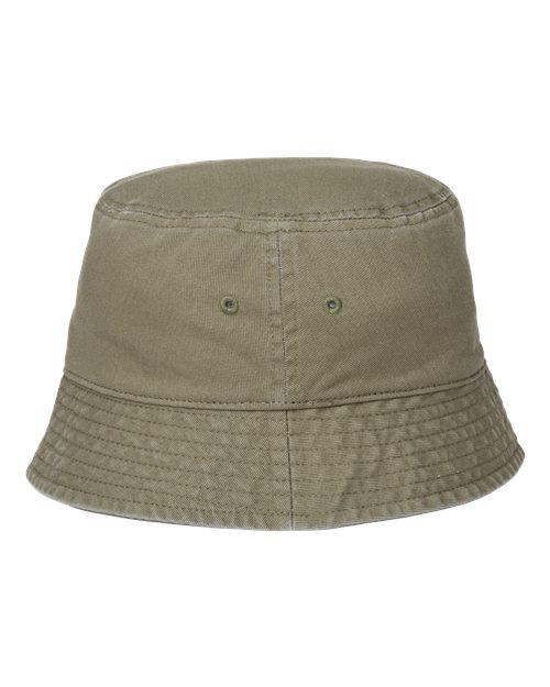 Sustainable Bucket Hat - Olive Back