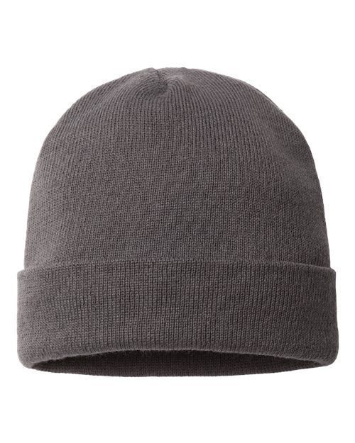 CAP AMERICA USA-Made 12" Cuffed Beanie - Iron Grey Front